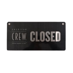 American Crew Barber tabliczka metalowa Open Close